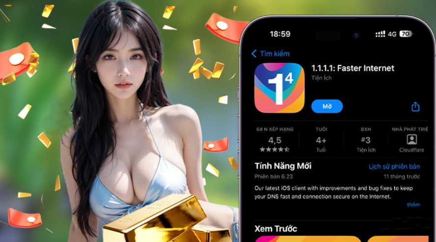 Hình ảnh quảng cáo của vbet88 hiển thị nền tảng và các lợi ích